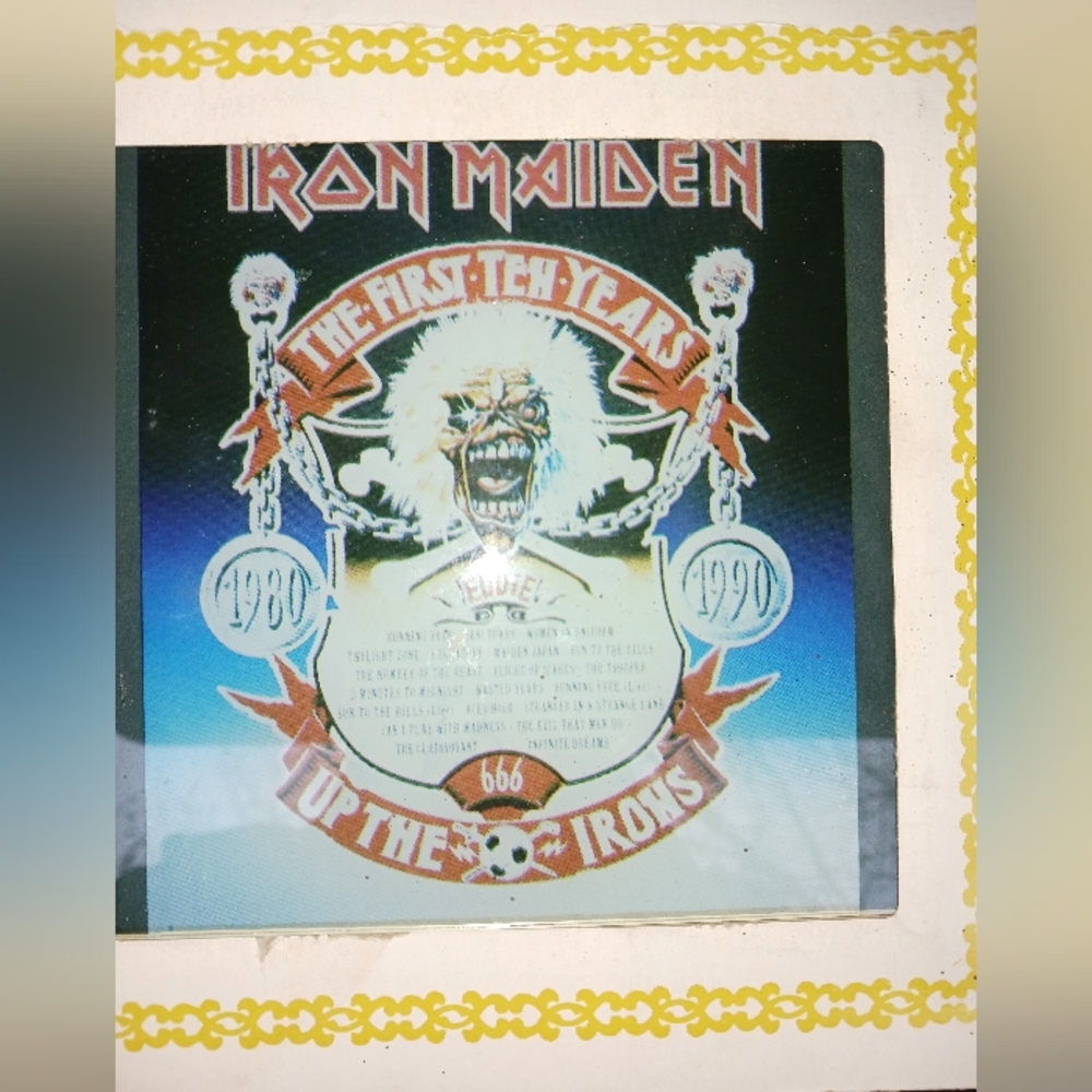 Vintage Iron Maiden  Glass Carnival Prize